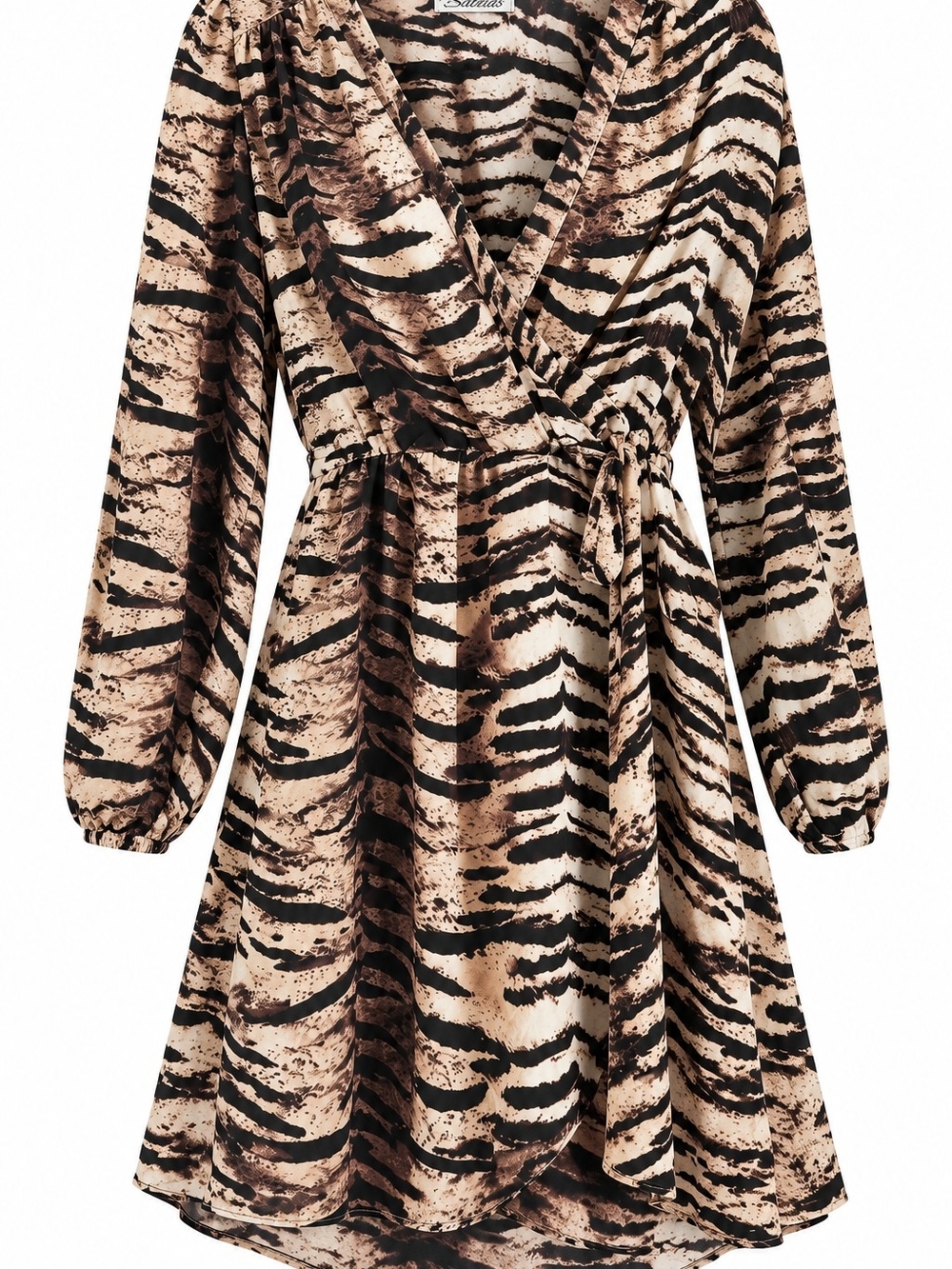 Wildly Chic Tiger Print Dress Large - Picture 3 of 3